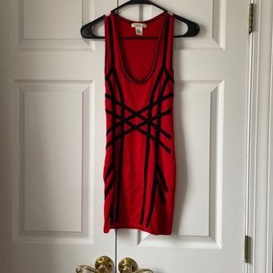 Red bodycon dress from Arden B. Gently worn. Size S.